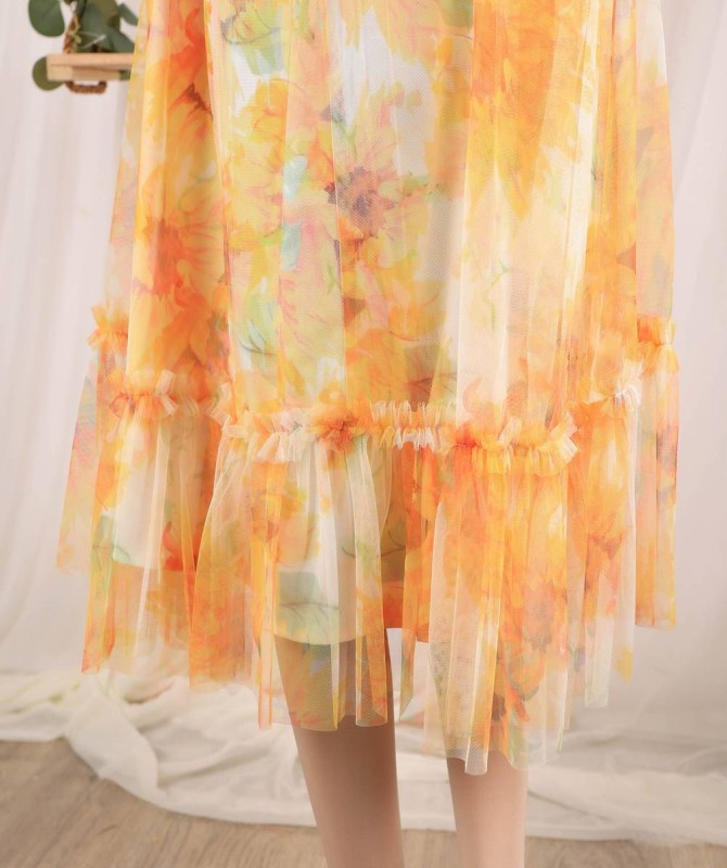 Girls Dress Orange